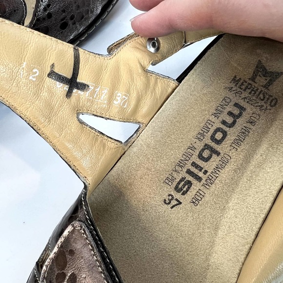 Mephisto Metallic Sandals - Picture 11 of 12